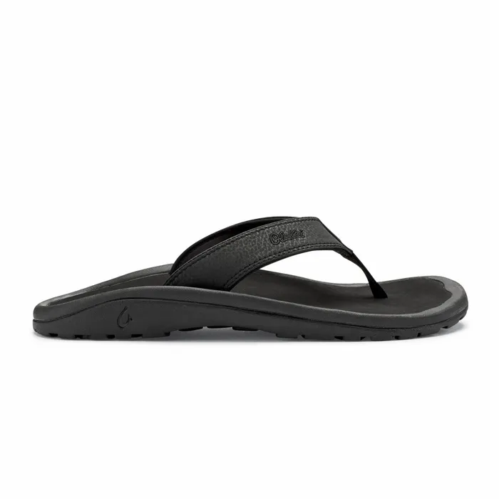 WaterFriendly Men Olukai Ohana Best Selling Beach Sandals 8211 Black