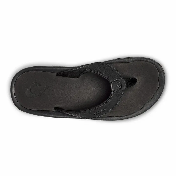 WaterFriendly Men Olukai Ohana Best Selling Beach Sandals 8211 Black