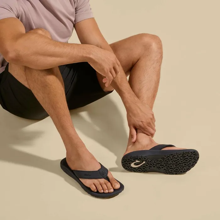 WaterFriendly Men Olukai Ohana Best Selling Beach Sandals 8211 Black
