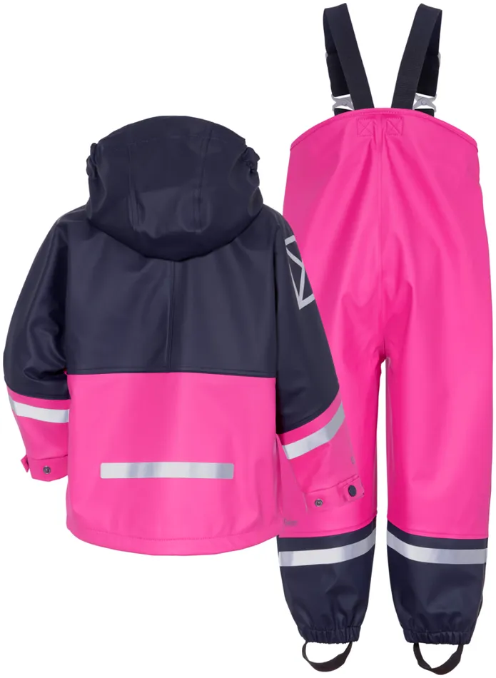 Waterman Kid039s Set Classic Plastic Pink Kids Didriksons Unlined Rain Set