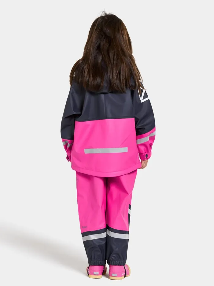 Waterman Kid039s Set Classic Plastic Pink Kids Didriksons Unlined Rain Set