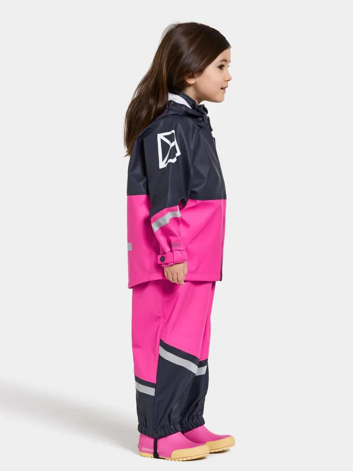 Waterman Kid039s Set Classic Plastic Pink Kids Didriksons Unlined Rain Set