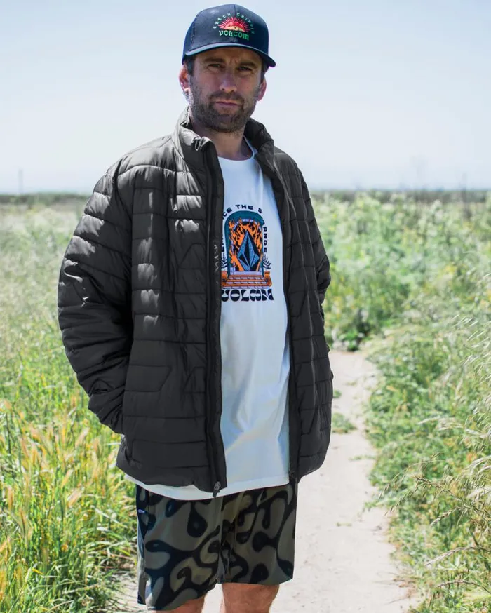 Weestone Puff Jacket 8211 Black Mens Volcom Hiking