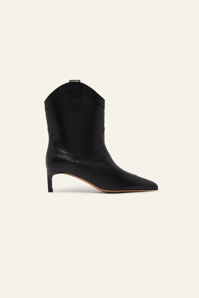WesternStyle Ankle Boots Ciago Black Women Baandsh Shoes