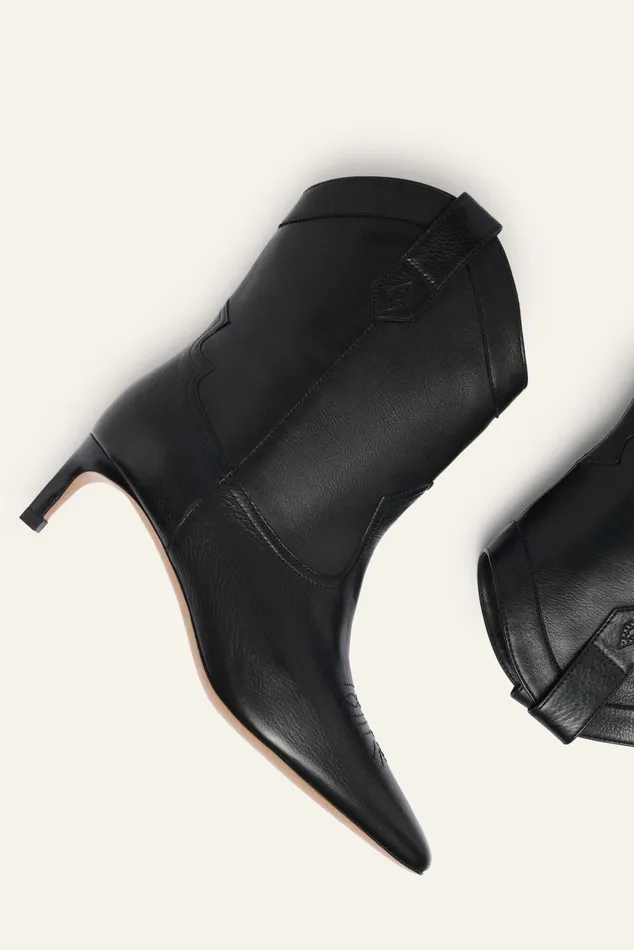 WesternStyle Ankle Boots Ciago Black Women Baandsh Shoes