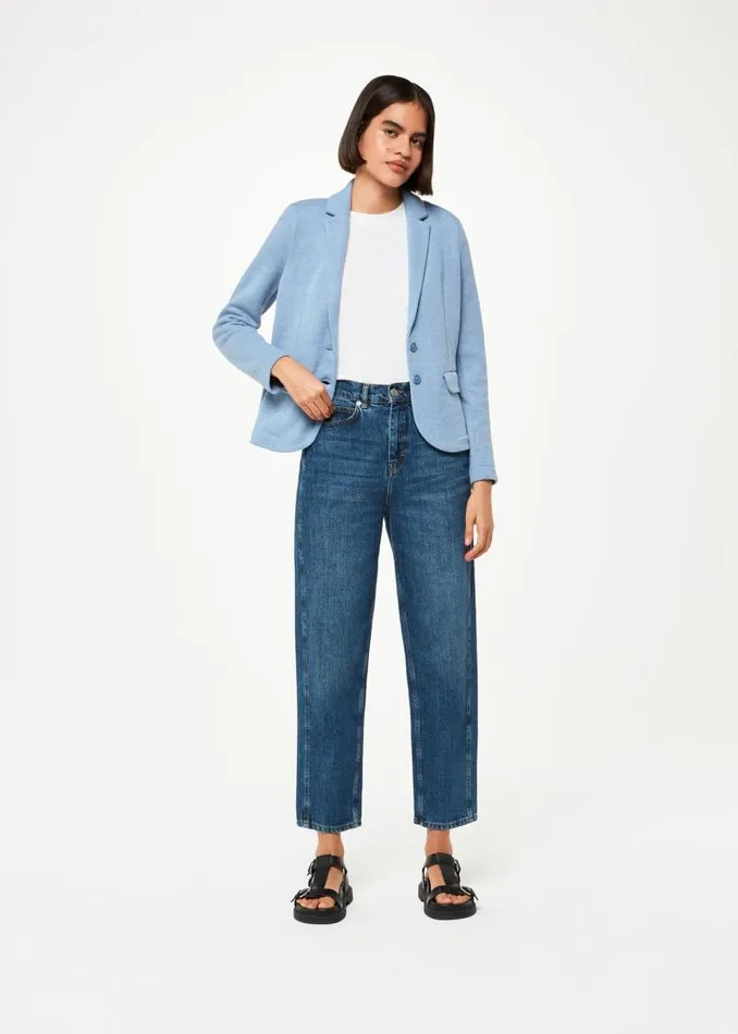 Whistles Coats and Jackets Blue Slim Jersey Jacket 8211 Women