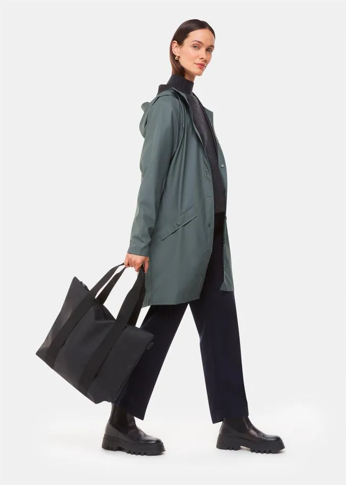 Whistles Coats and Jackets Dark Grey Rains Long Jacket 8211 Women