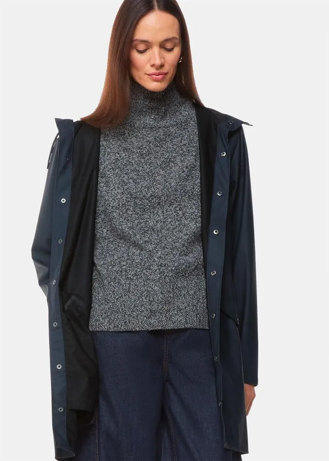 Whistles Coats and Jackets Navy Rains Long Jacket 8211 Women