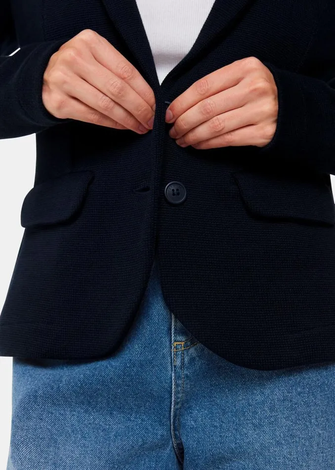 Whistles Coats and Jackets Navy Slim Jersey Jacket 8211 Women