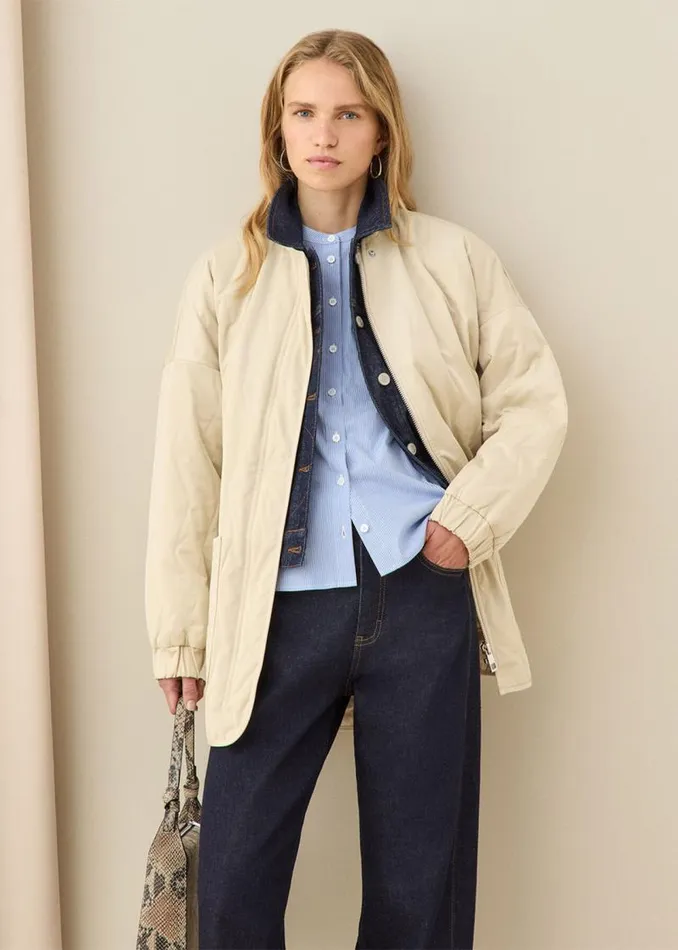 Whistles Coats and Jackets Neutral Esther Quilted Coat 8211 Women