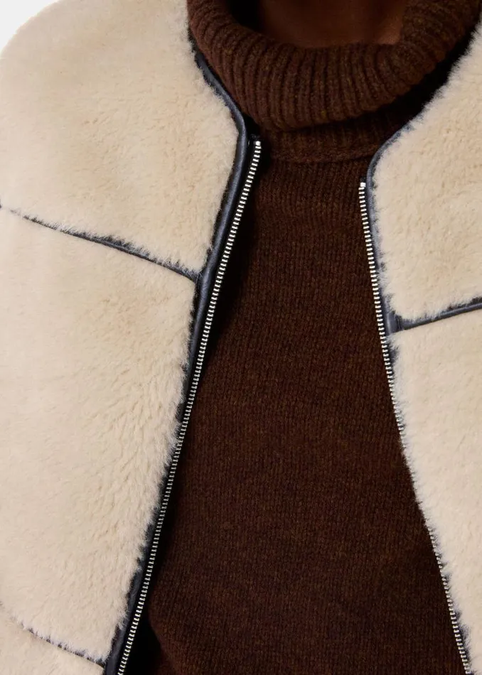 Whistles Coats and Jackets Neutral Rowena Faux Fur Waistcoat 8211 Women