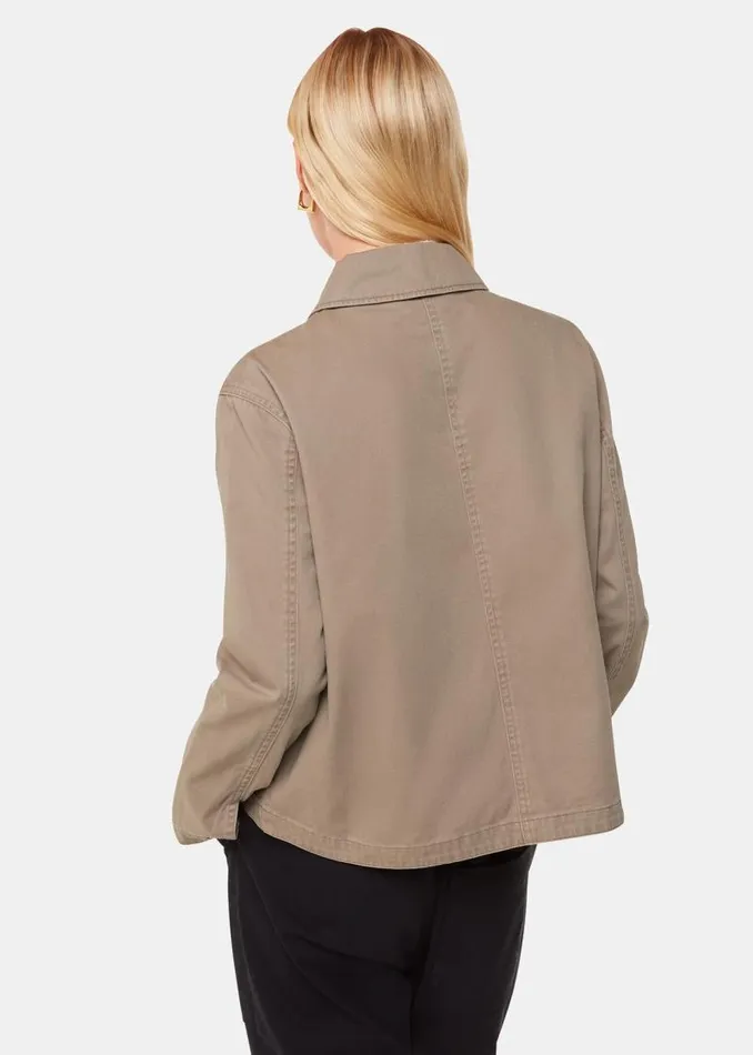 Whistles Coats and Jackets Taupe Marie Casual Jacket 8211 Women