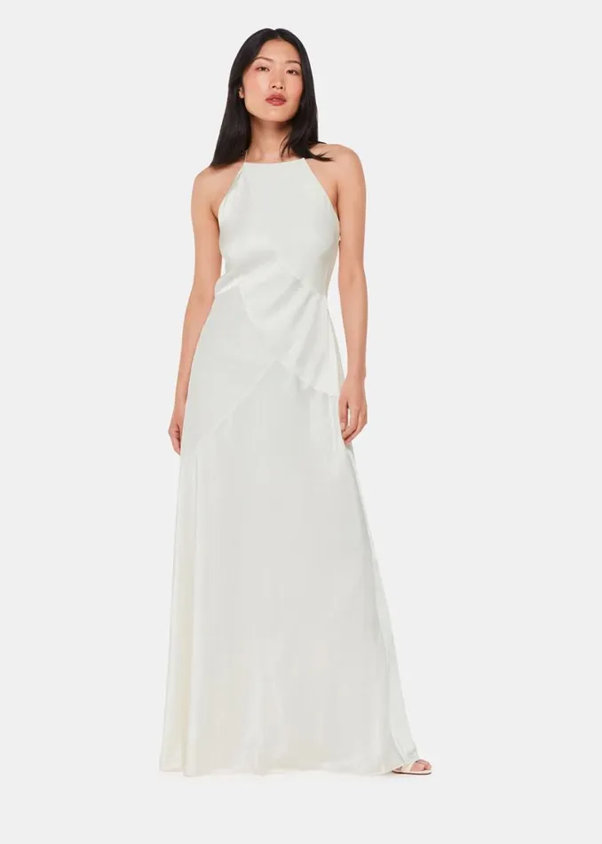 Whistles Dresses Ivory Eileen Silk Wedding Dress 8211 Women