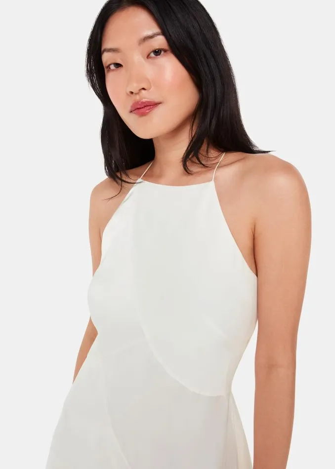 Whistles Dresses Ivory Eileen Silk Wedding Dress 8211 Women