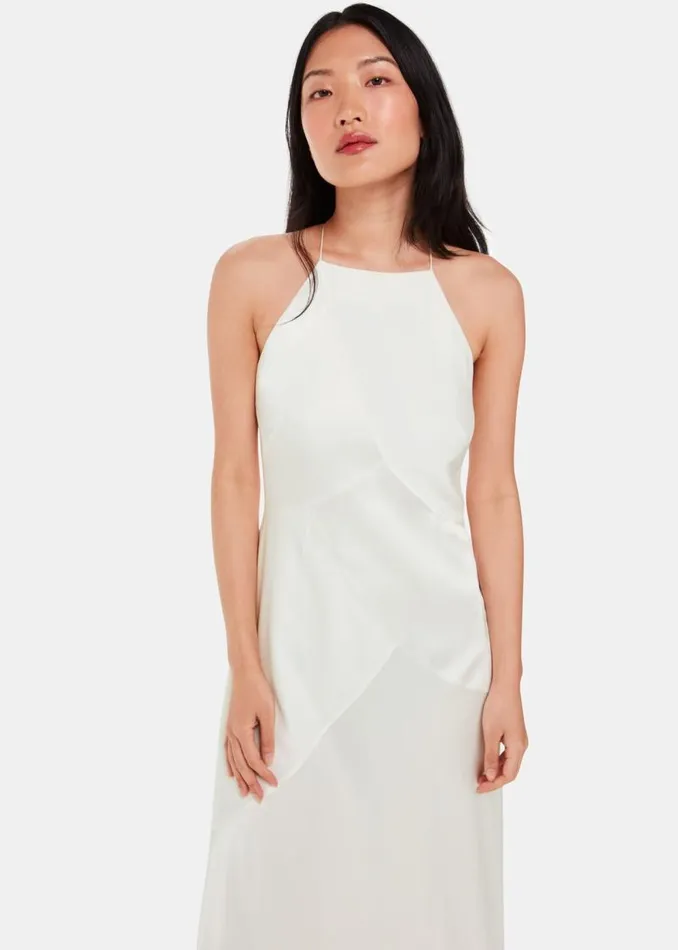 Whistles Dresses Ivory Eileen Silk Wedding Dress 8211 Women
