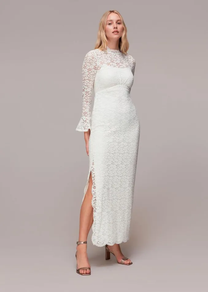 Whistles Dresses Ivory Frances Lace Wedding Dress 8211 Women