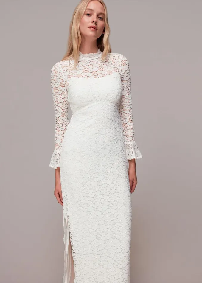Whistles Dresses Ivory Frances Lace Wedding Dress 8211 Women