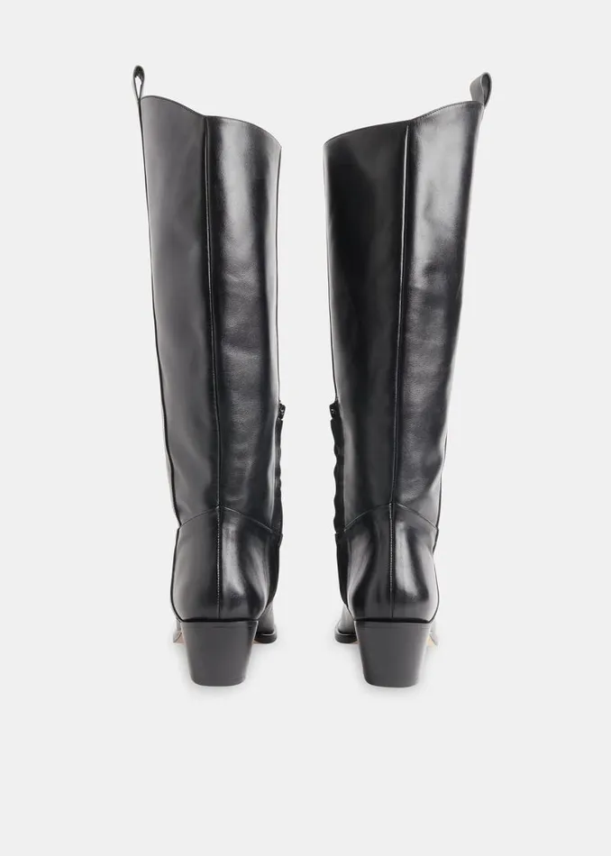 Whistles Leather Black Asa Western Boot 8211 Women