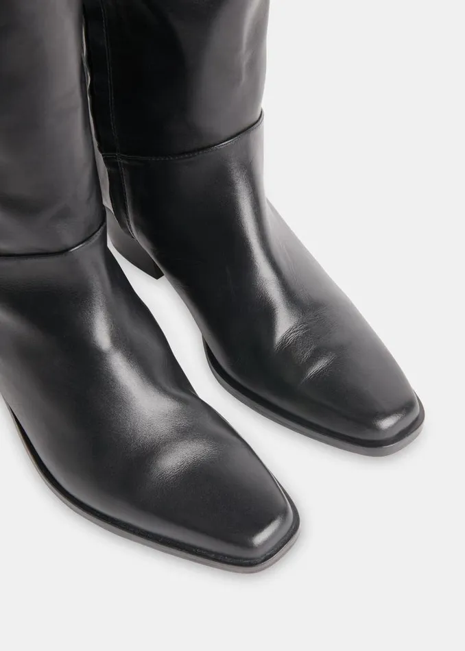 Whistles Leather Black Asa Western Boot 8211 Women