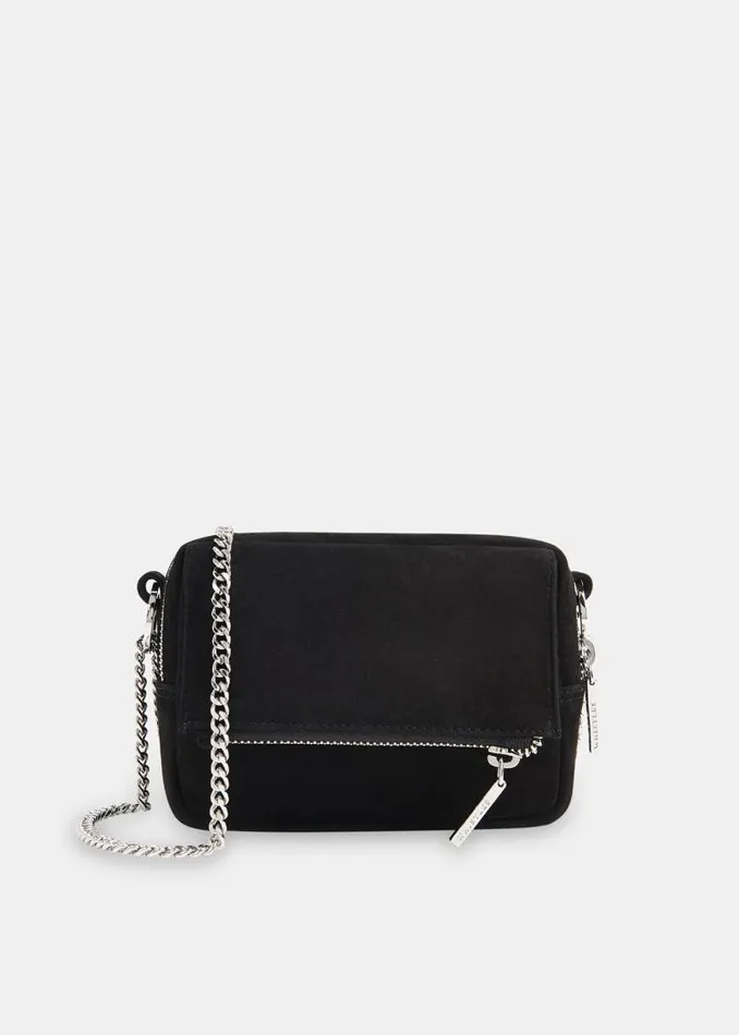 Whistles Leather Black Bibi Suede Mini Bag 8211 Women