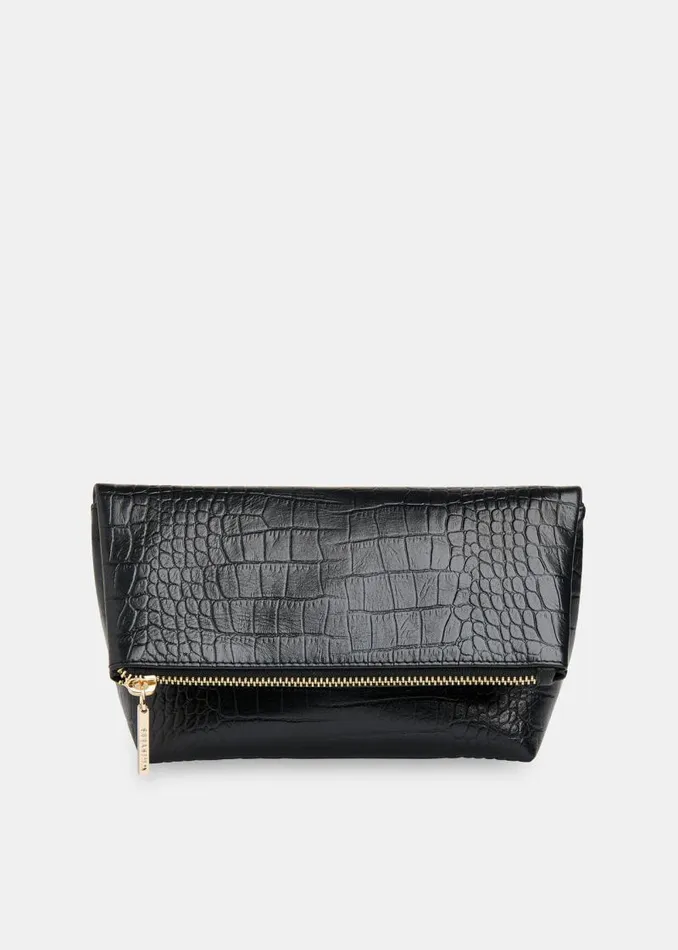 Whistles Leather Black Cecilia Make Up Bag 8211 Women