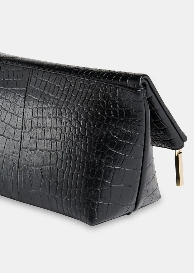 Whistles Leather Black Cecilia Make Up Bag 8211 Women