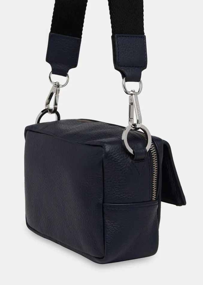 Whistles Leather Navy Bibi Crossbody Bag 8211 Women