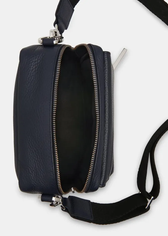 Whistles Leather Navy Bibi Crossbody Bag 8211 Women