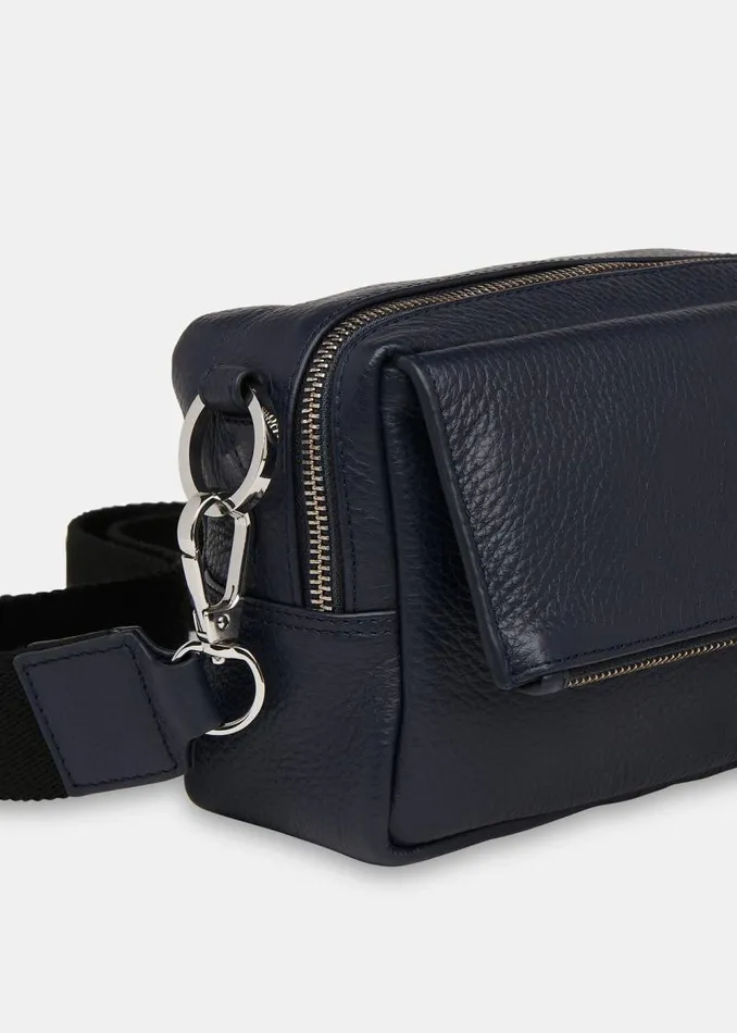 Whistles Leather Navy Bibi Crossbody Bag 8211 Women