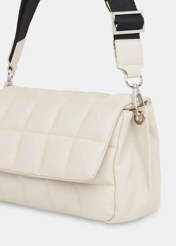 Whistles Leather Stone Ellis Quilted Crossbody Bag 8211 Women