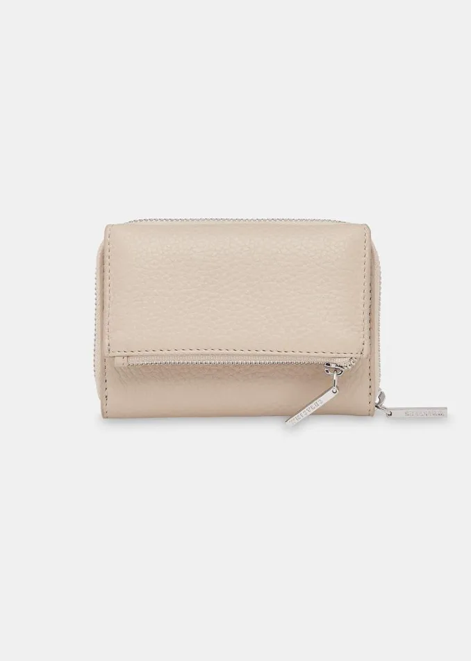 Whistles Leather Taupe Bibi Zip Purse 8211 Women