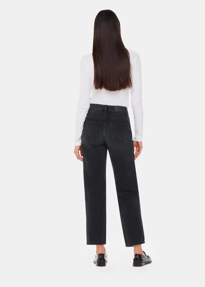 Whistles Pants Black Authentic Hollie Button Jean 8211 Women