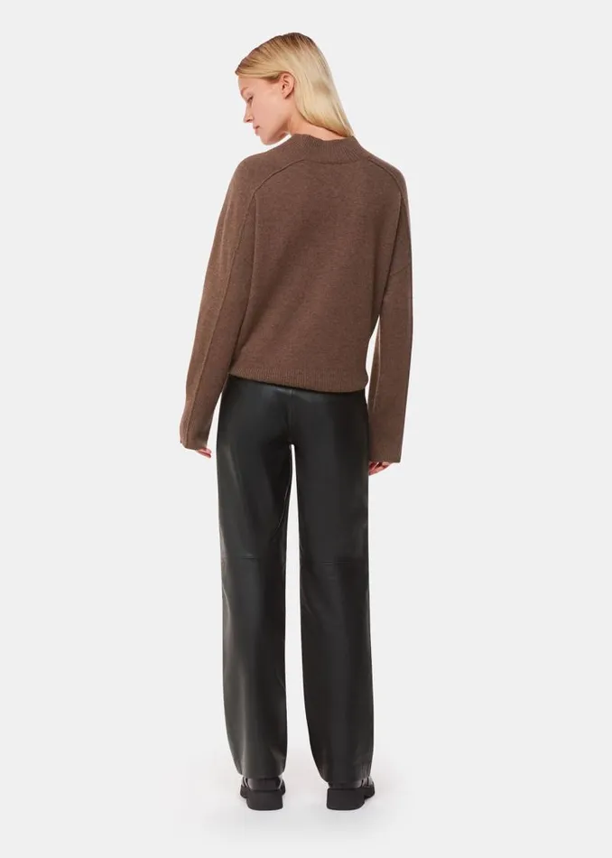 Whistles Pants Black Ultimate Leather Pants 8211 Women