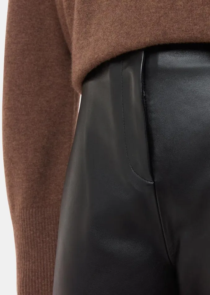 Whistles Pants Black Ultimate Leather Pants 8211 Women
