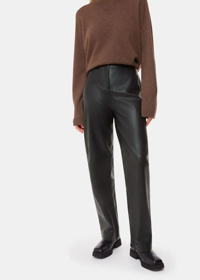 Whistles Pants Black Ultimate Leather Pants 8211 Women
