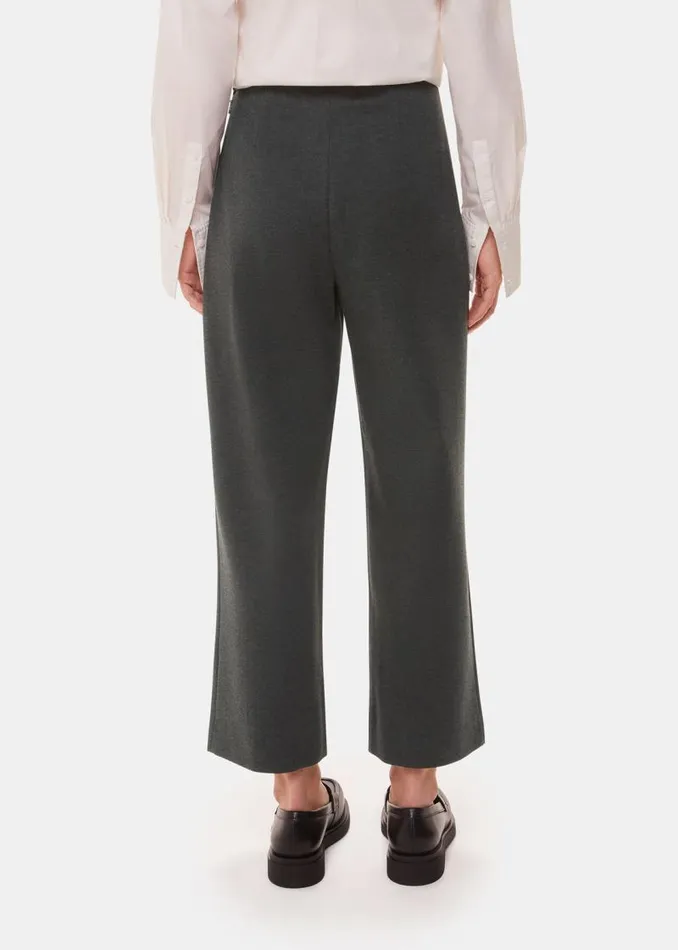 Whistles Pants Grey Marl Camilla Wide Leg Pants 8211 Women