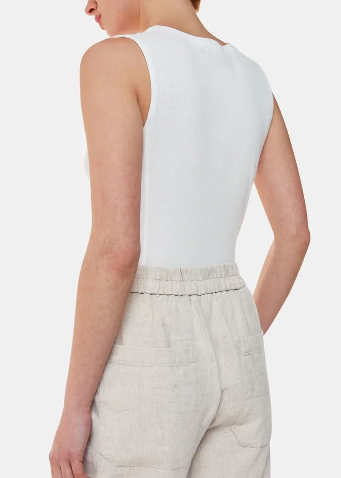 Whistles Pants Oatmeal Linen Barrel Leg Pants 8211 Women