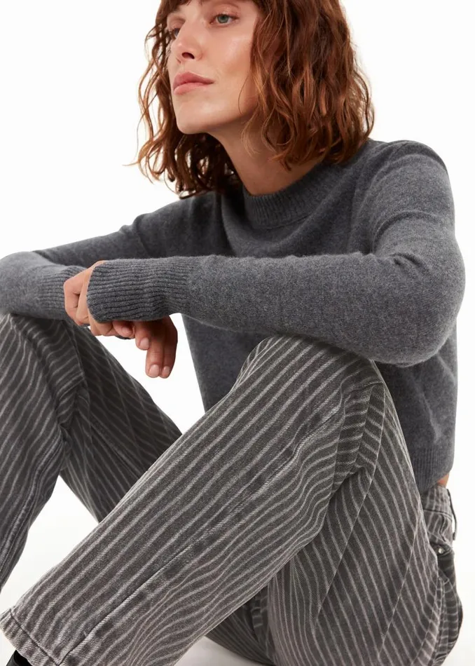 Whistles Pants Washed Stripe Straight Jean 8211 Women