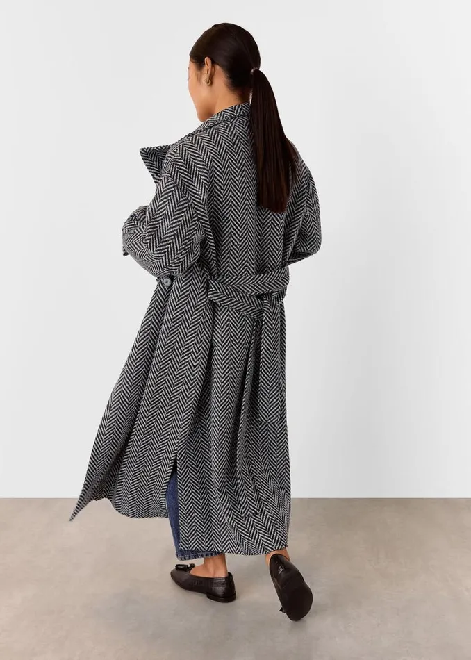 Whistles Petite Coats and Jackets Multicolour Petite Cosette Funnel Neck Coat 8211 Women