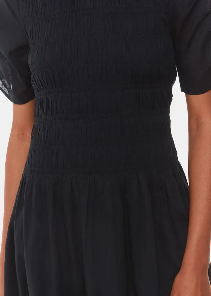 Whistles Petite Dresses and Jumpsuits Black Petite Avery Smocked Dress 8211 Women