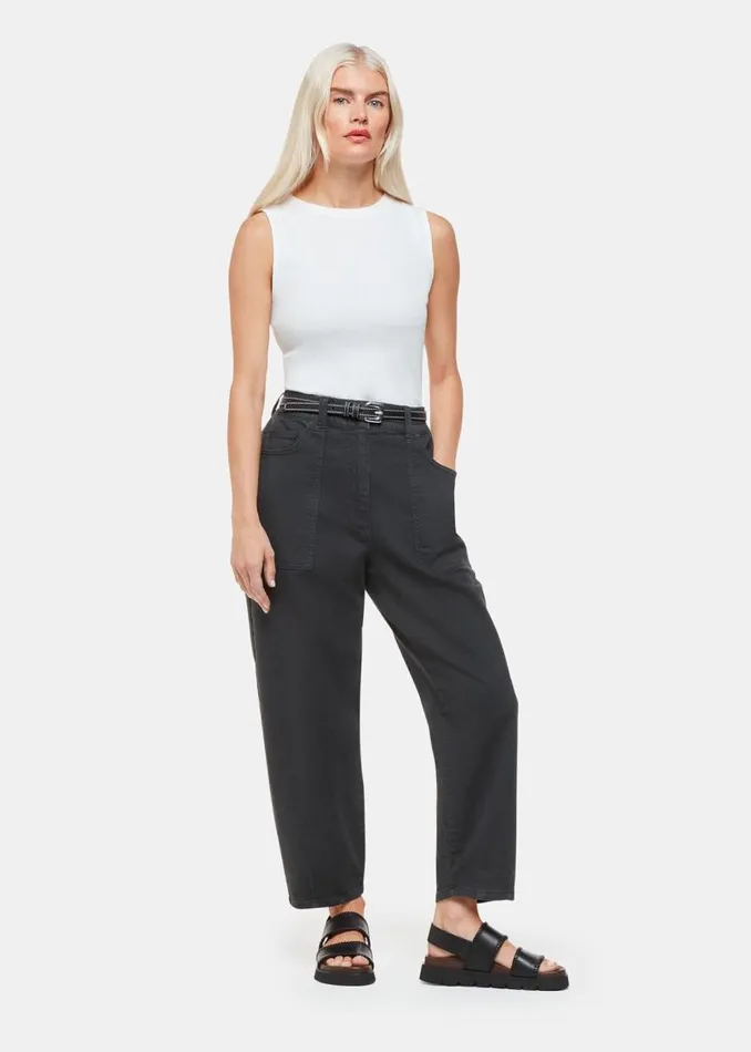 Whistles Petite Pants and Jeans Black Petite Tessa Casual Pants 8211 Women