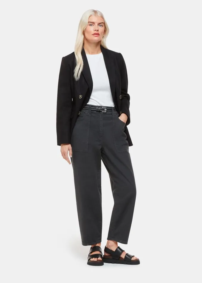 Whistles Petite Pants and Jeans Black Petite Tessa Casual Pants 8211 Women