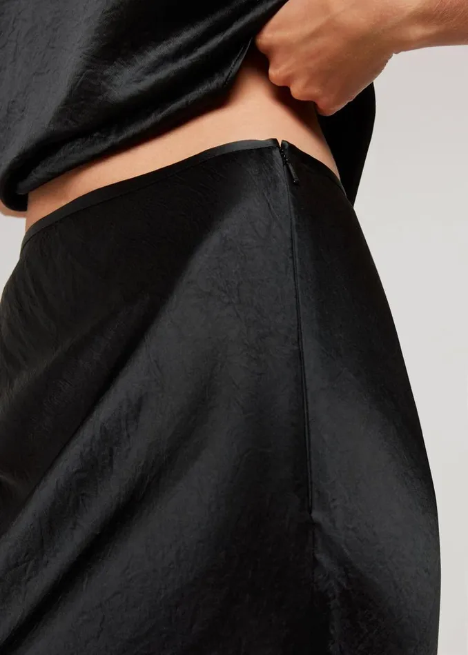 Whistles Skirts Black Ella Bias Cut Skirt 8211 Women