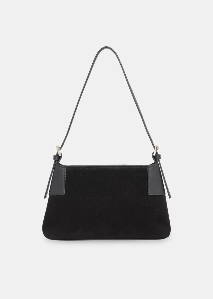 Whistles Small Bags and Clutches Black Paloma Small Suede Bag 8211 Women