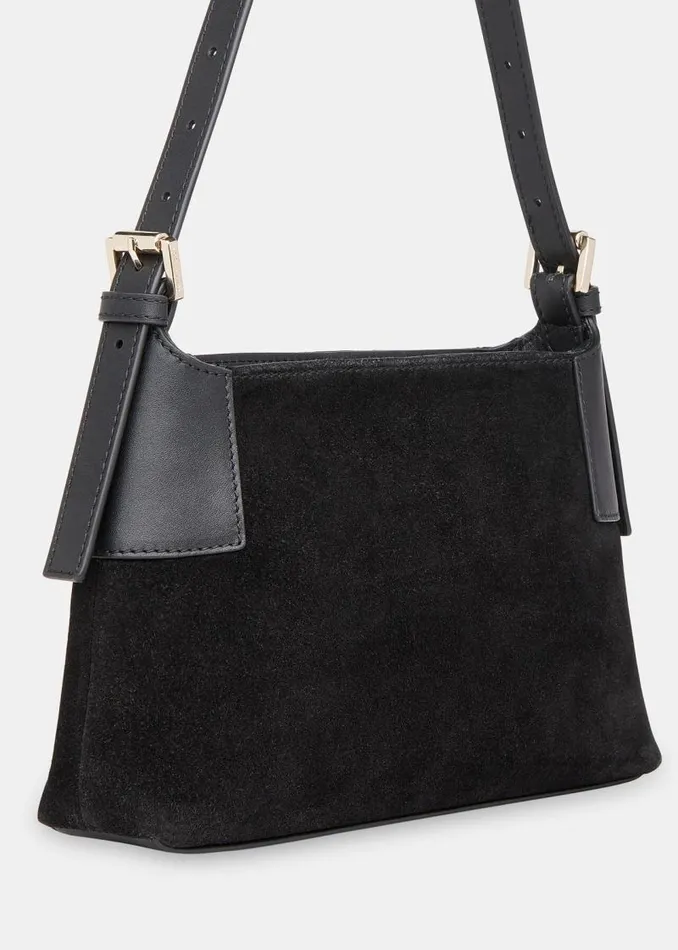 Whistles Small Bags and Clutches Black Paloma Small Suede Bag 8211 Women