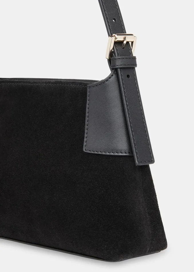 Whistles Small Bags and Clutches Black Paloma Small Suede Bag 8211 Women