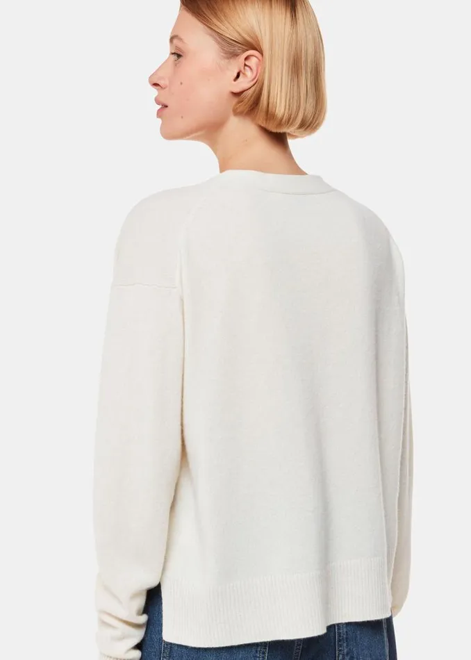Whistles Sweaters and Cashmere Ivory Cashmere Cardigan 8211 Women