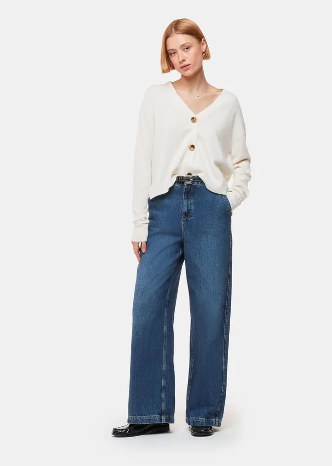 Whistles Sweaters and Cashmere Ivory Cashmere Cardigan 8211 Women