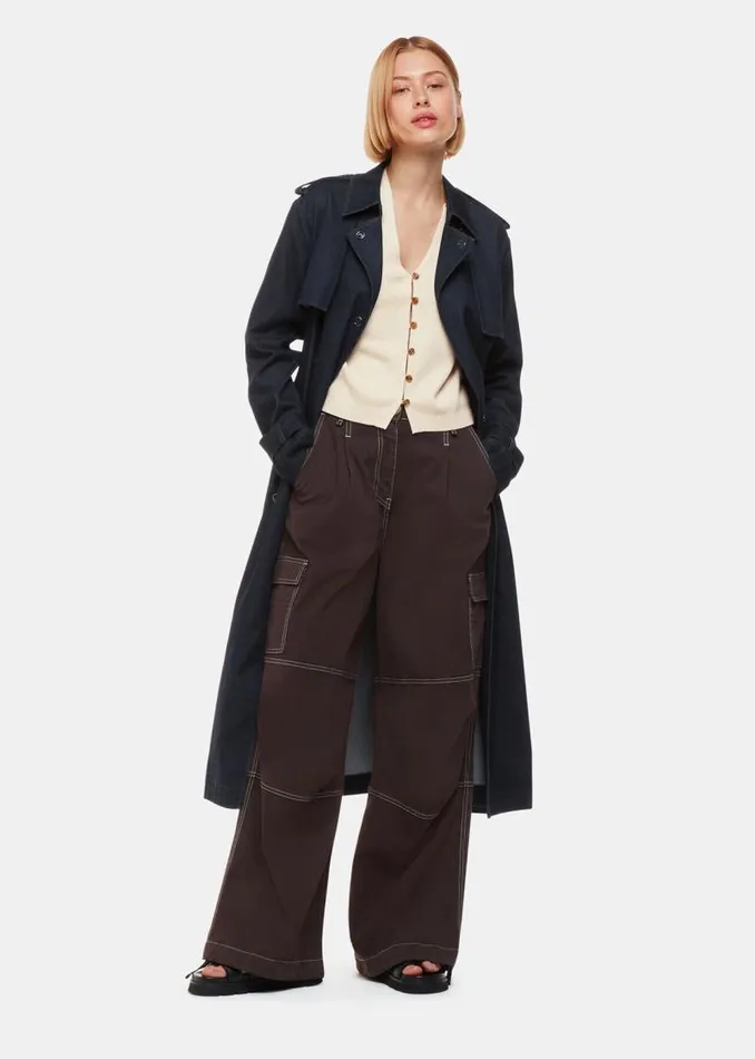 Whistles Sweaters and Cashmere Oatmeal Bailey Button Through Tank 8211 Women