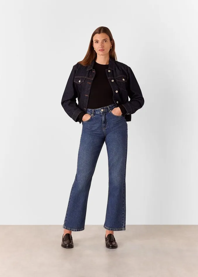 Whistles Tops Black Essential Ribbed Crew 8211 Women